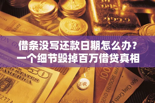 北京借条没写还款日期怎么办？一个细节毁掉百万借贷真相