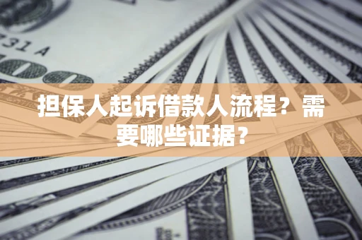 北京担保人起诉借款人流程?需要哪些证据? 北京担保人起诉借款人流程?需要哪些证据?